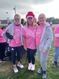 Liberty HealthShare employees joining in a local breast cancer walk
