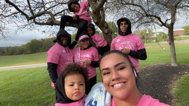 Edwards and her family