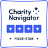 Four-Star Rating Badge Charity Navigator