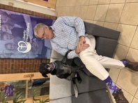 CEO Dorsey Morrow and his dog Max