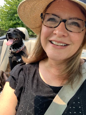 Kalli and me in Convertible
