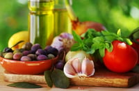 Ingredients for a mediterranean diet 