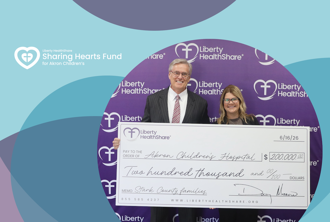 Liberty HealthShare Supports Akron Children's Families Through $200,000 Sharing Hearts Fund Gift
